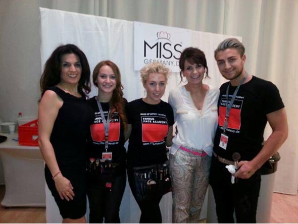 Die Miss Germany 2013 wurde gewählt. Mit dabei: Visagisten der Famous Face Academy